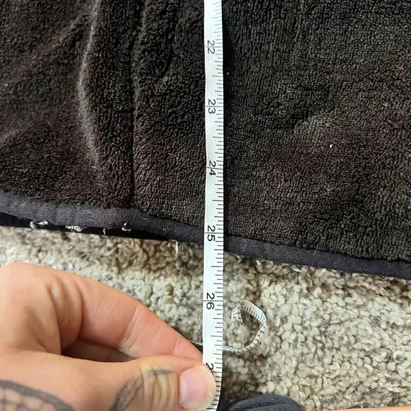 Danskin Ski Fuzzy Full Zip Cozy Jacket Thermal Womens Black Layering Soft Shag - Picture 5 of 10